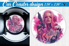 Car Coaster | Strong woman Product Image 1