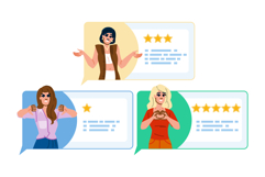 satisfaction woman customer feedback Product Image 1