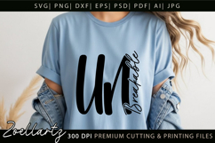 Inspirational Quote SVG Unbreakable Women Empowerment SVG Product Image 2