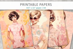 Fashion Woman Printable Papers Product Image 1