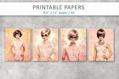 Fashion Woman Printable Papers Product Image 2