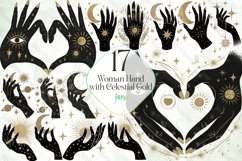 Woman Hand With Celestial Gold Bundle Product Image 1