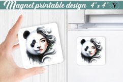 Square Magnet | Strong woman Product Image 1