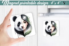 Square Magnet | Strong woman Product Image 1