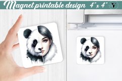 Square Magnet | Strong woman Product Image 1