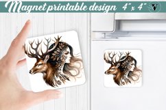 Square Magnet | Strong woman Product Image 1