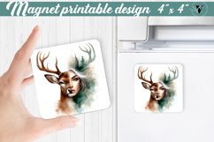 Square Magnet | Strong woman Product Image 1
