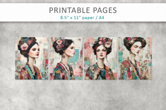 woman mixed media collage Product Image 2