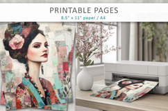 woman mixed media collage Product Image 3