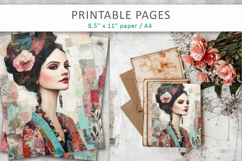 woman mixed media collage Product Image 5