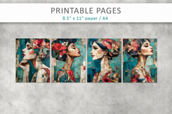 woman mixed media collage, creative resources Product Image 2