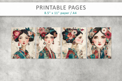 woman mixed media collage, scrapbook paper Product Image 2