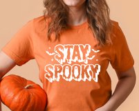 Stay Spooky SVG, Trendy Halloween Woman Shirt, Spooky Season Product Image 7