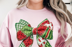 Summer Watermelon Coquette PNG | Watermelon Faux Patchwork Product Image 3