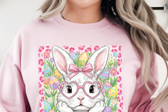 Preppy Easter Bunny PNG | Retro Cute Easter Bunny Coquette Product Image 4