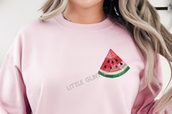 Boho Watermelon Coquette PNG | Patchwork Watermelon Flower Product Image 4