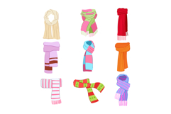 woman scarf set cartoon Product Image 1