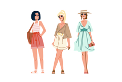 sandals woman summer fashion vector Product Image 1