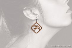 Bird Series Earrings - Laser Cut Files SVG Product Image 4