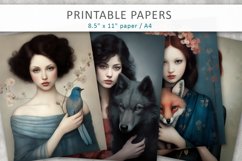 Girl junk journal papers Product Image 1