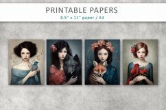 Girl junk journal papers Product Image 2