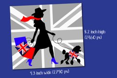 Woman Walking a Dog British Tumbler Sublimation Product Image 2