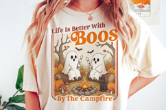 Retro Cute Ghost Halloween Png | Fall Png | Cozy Camping Product Image 1