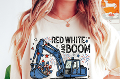 Red White and Boom PNG, 4th of july Boy PNG | Kids Patriotic Product Image 4