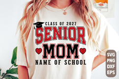 Senior Mom 2027 SVG PNG | Senior 2027 Svg | Graduation 2027 Product Image 1