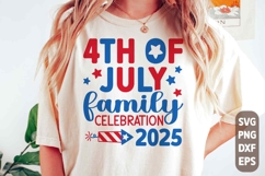 4th of July Family Celebration 2025 | America Family Shirt Product Image 1
