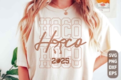 Hoco 2025 Svg | Homecoming 2025 Png | Football Coquette Bow Product Image 1