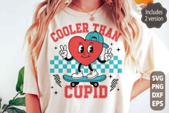 Valentine SVG PNG, Cooler than Cupid SVG | Boys Valentines Product Image 1