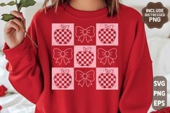 Retro 100 days of school PNG SVG | Teacher Coquette Bow Product Image 1