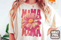 Floral Mama Brushstroke PNG | Mama Flower Png | Preppy Mama Product Image 1