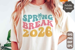 Spring Break 2026 SVG PNG | Retro Beach Vacation 2026 Shirt Product Image 1