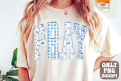 Pray Pearls Coquette Png, Easter Floral Christian Pearls Product Image 1