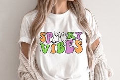 Spooky Vibes SVG, Halloween Season, Retro Halloween Shirt Product Image 1