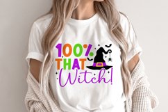 100 That Witch SVG, Halloween 100 that witch T Shirt Design Product Image 2