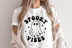 Spooky Vibes SVG, Halloween Season, Retro Halloween Shirt Product Image 1