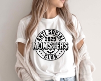 Anti Social Momsters Club SVG, 2025 Halloween Moms Shirt Product Image 2