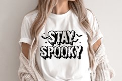 Stay Spooky SVG, Trendy Halloween Woman Shirt, Spooky Season Product Image 1