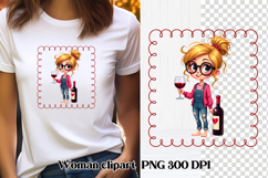 Funny woman wine clipart PNG | Sarcastic quotes girl wine Product Image 1