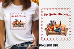 Funny woman wine clipart PNG | Sarcastic quotes girl wine Product Image 1