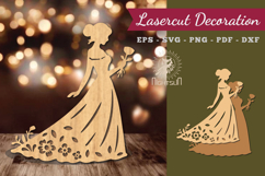 Women Dress Lasercut Decoration Product Image 1