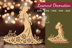 Women Dress Lasercut Decoration Product Image 1