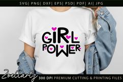Inspirational Girl Power Baby Girl T-shirt Teenage Girl SVG Product Image 4