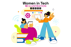 10 Women In Tech Illustration Product Image 1