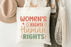 Women rights are human rights SVG, Groovy SVG Design Product Image 3