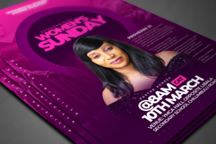 women&#039;s Sunday service flyer Template Product Image 4