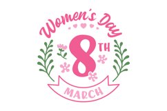 Women&#039;s Day 8th March SVG Cut File Product Image 1